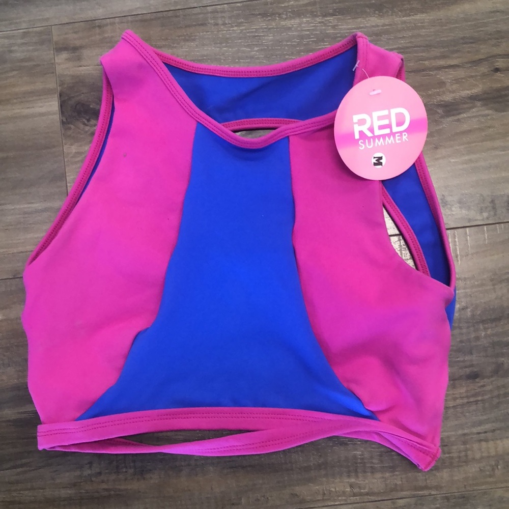 NWT Open Back Sports Bra
